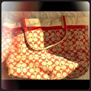 Authentic coach tote